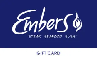 Embers Restaurant credit $25.00, United States